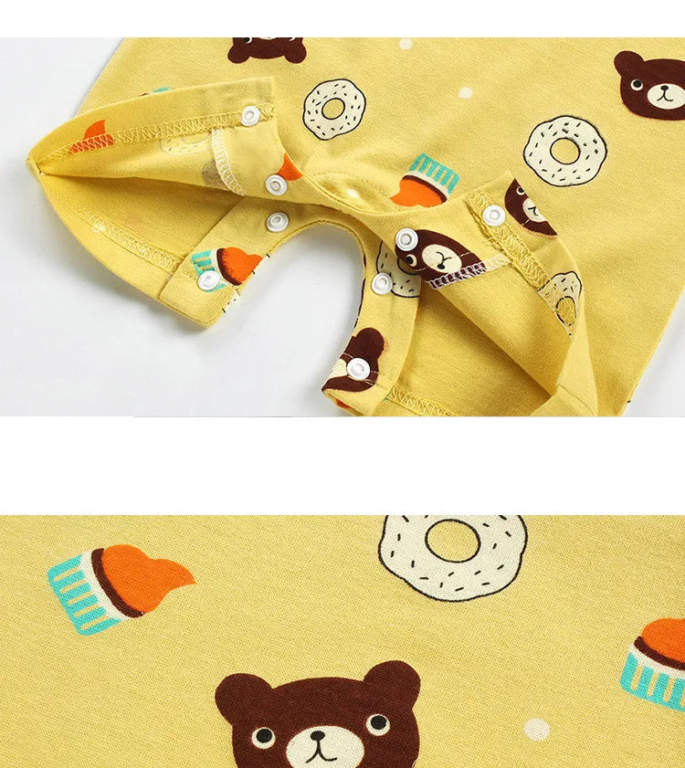 Newborn Baby Clothing Boys Girls Baby Clothes item Cotton Bodysuit Summer Short Sleeve Romper Infant Toddler Sleepwear