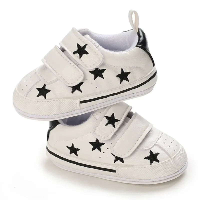 Zapatos de bebé de 0 a 1 año, suela de goma, para primavera y otoño, para niños y niñas, zapatillas de ocio para bebés que empiezan a caminar