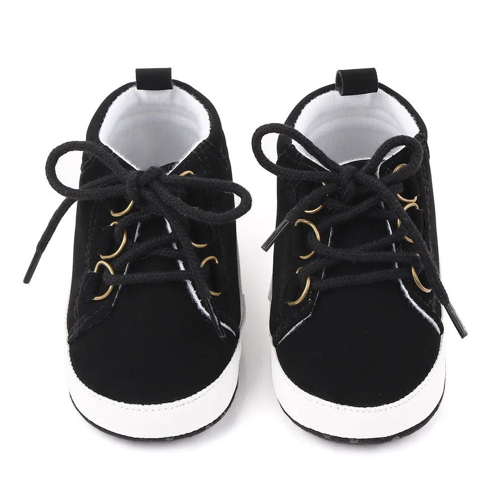 Baby Schuhe Frühling und Herbst Stil Weiche Baumwolle Rutschfeste Sohle Lässig für Jungen und Mädchen 0-9-18 Monate Kleinkind Vorlaufen D2351