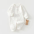Bezaubernder Baby-Strampler für Frühling und Herbst, weicher Strampler aus reiner Baumwolle, Prinzessinnen- & Prinzen-Stil, perfekter Krabbelanzug für Babys.