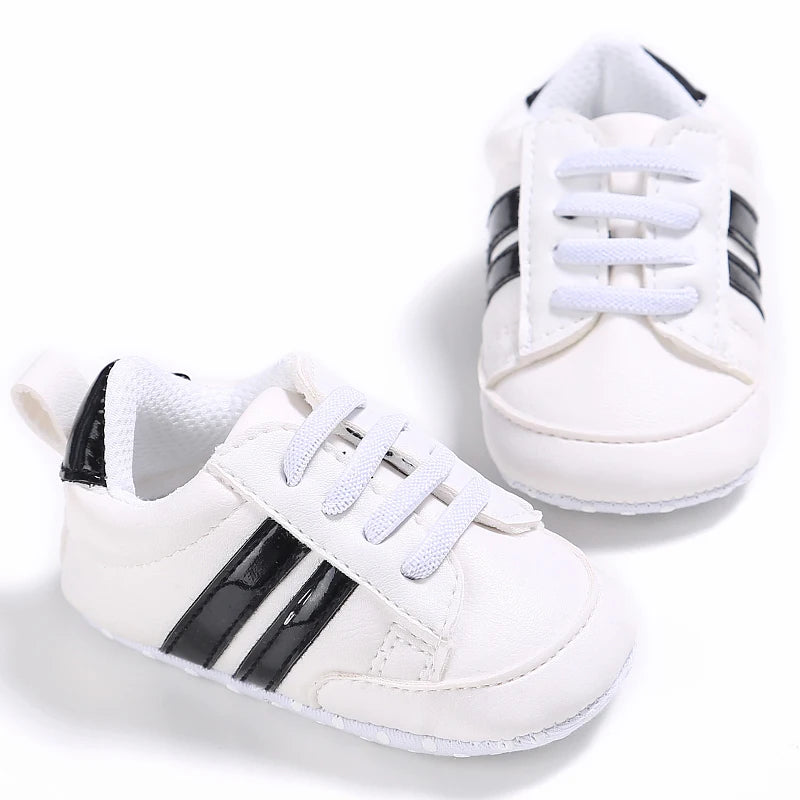 Male and Female Baby Sports Shoes 0-1 Year Old Soft Soled Fashionable Casual Walking Shoes For Spring/Summer Babies and Children