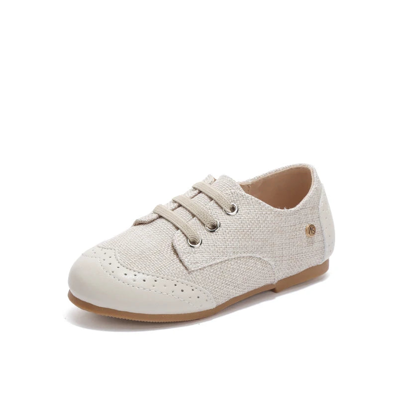 AS Kids Shoes Children Shoes Baby Boys Leather Loafers Toddler Slip On Princess Flats Girls Fashion Oxford Platform Mary Jane