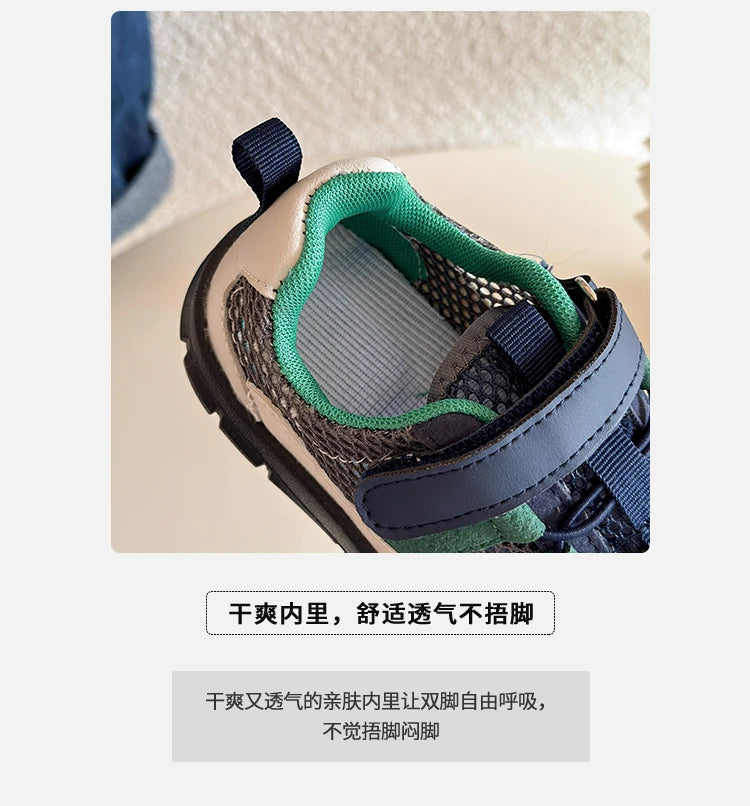 Baby Girls Boys Sandals Summer Infant Toddler Shoes Genuine Leather Soft-soled School Kids Casual Shoes Children Beach Sandals