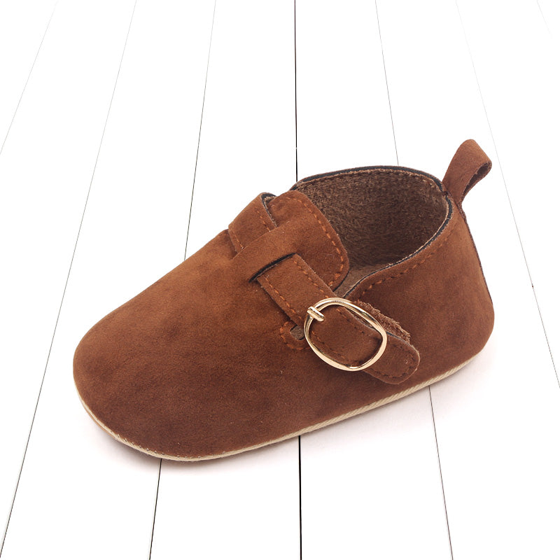 Zapatillas de bebé lindas y cómodas con suela flexible y antideslizante para primeros pasos de niñas y niños