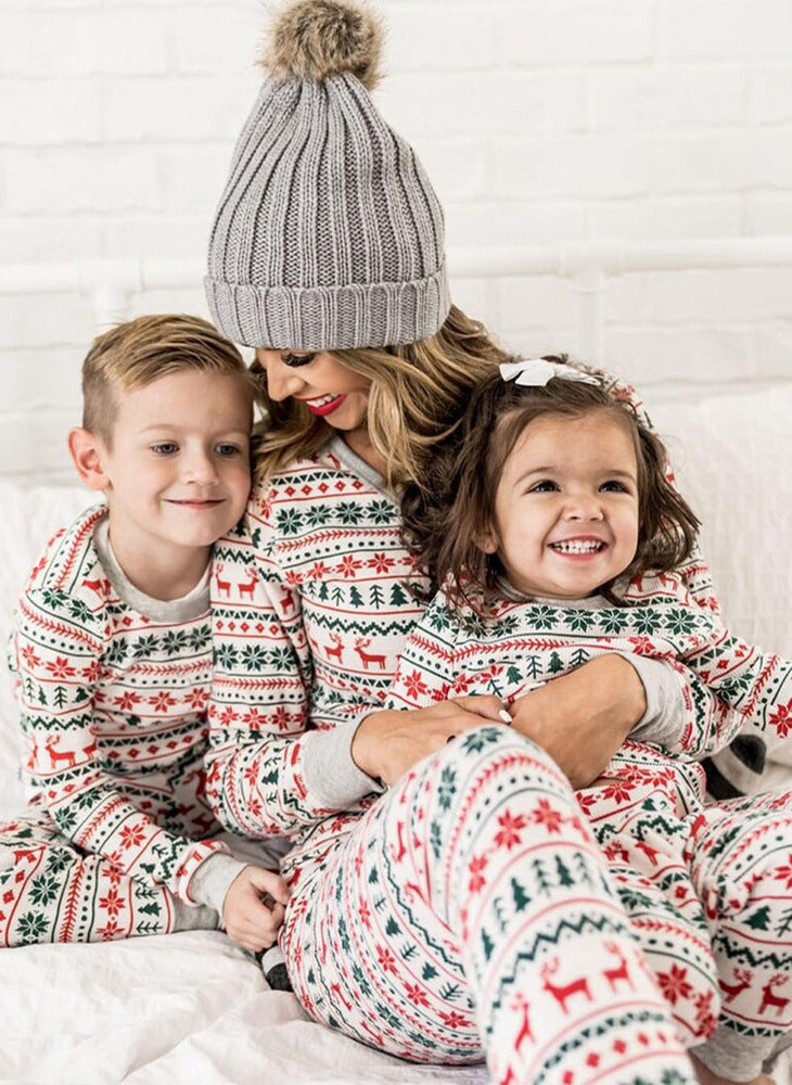 Mother Daughter Father Son Family Look Outfit Baby Girl Rompers Sleepwear Pyjamas 2023 Christmas Family Matching Pajamas