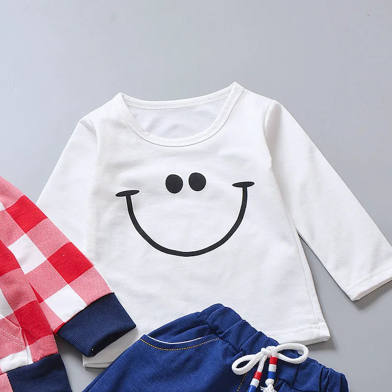 Conjunto de ropa para bebés y niñas pequeñas, primavera, otoño, pana, dibujos animados, conjuntos de ropa para niños, chaquetas con capucha y pantalones, traje para niños de 0 a 5 años