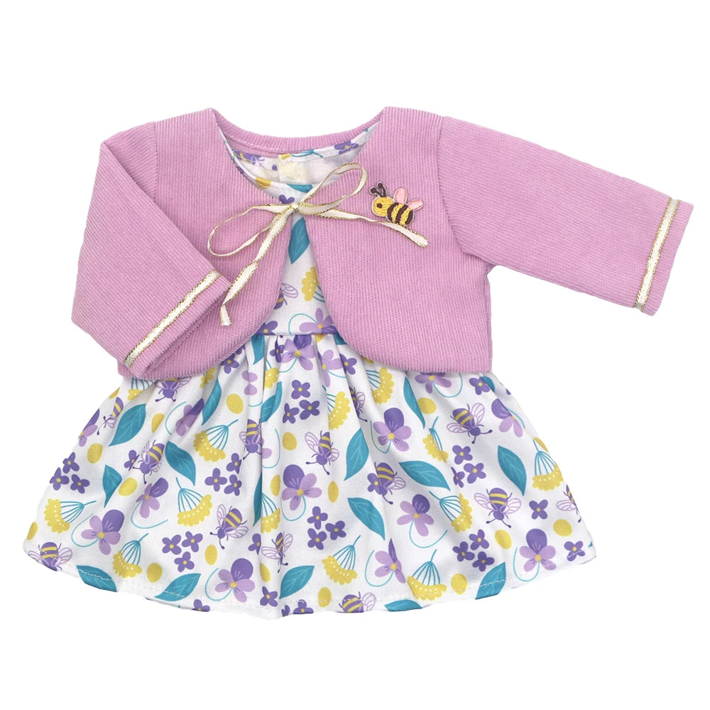 Baby Born Doll Outfits For 13-18 Inch Newborn Doll Cute Jumpers Rompers Suit+Shoes Doll Accessories Festival Birthday Gift