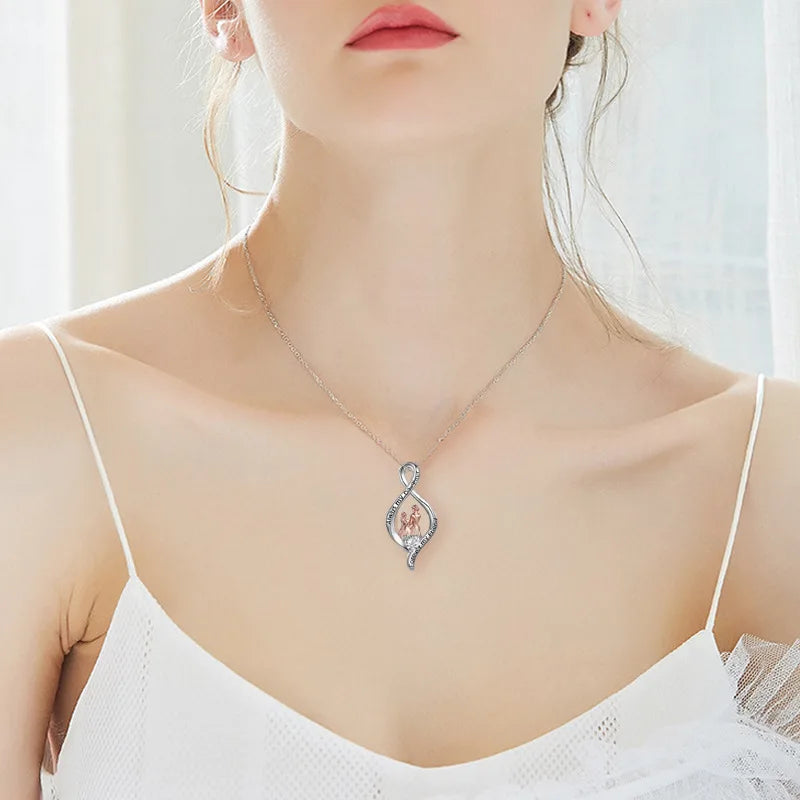 Mother and Daughter Infinity Pendant Necklace Always My Daughter Forever My Friend Necklace Birthday Gifts