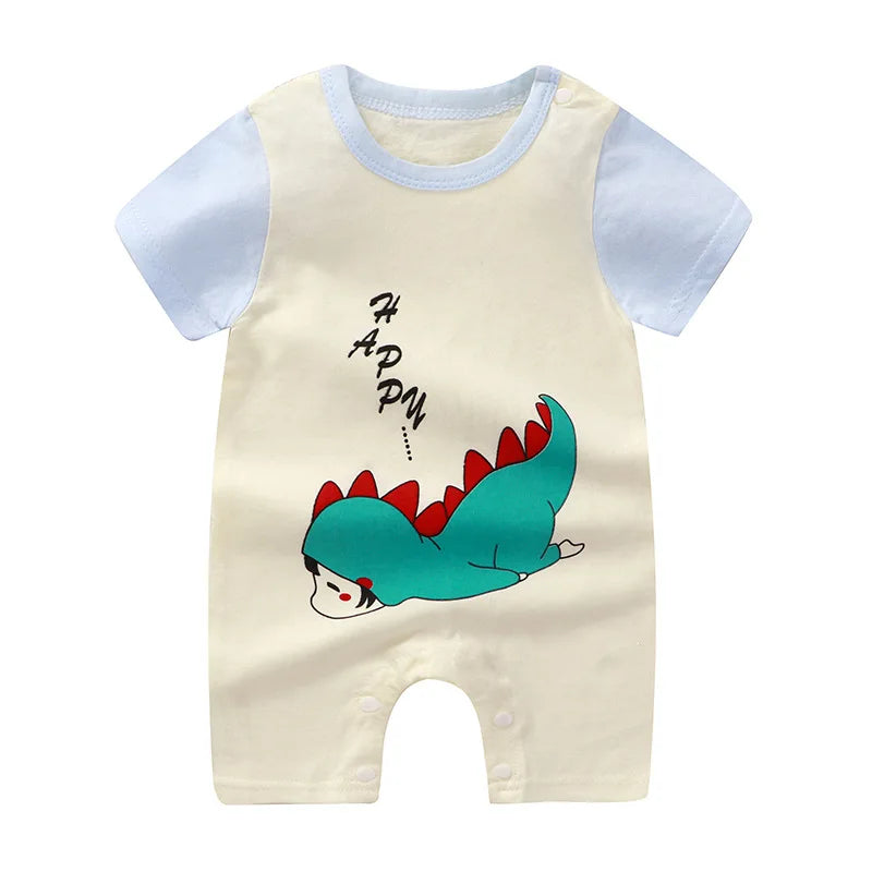 Summer Romper Baby Girls Clothes Cotton Short Sleeved Jumpsuit Newborn Baby Boy Clothes Bodysuit For Newborns