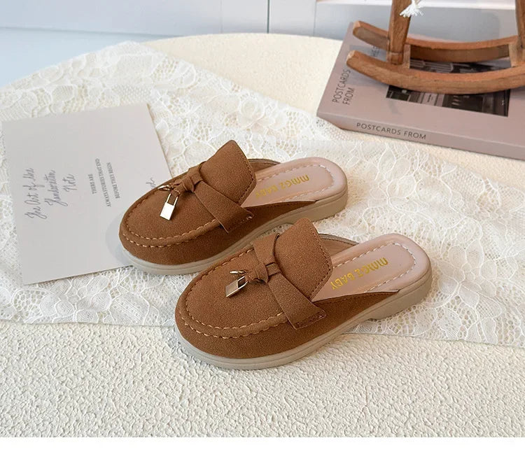 Children Leather Shoes for Girls Boys 2026 Spring Summer New Fashion Korean Style Soft Bottom Anti-slippery Versatile Loafers