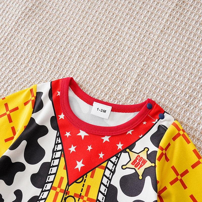 0-24 meses recién nacidos ropa de bebé enterizo de dibujos animados, anime, manga larga, pantalones, banquetes, primavera, otoño, moda, ropa de neón