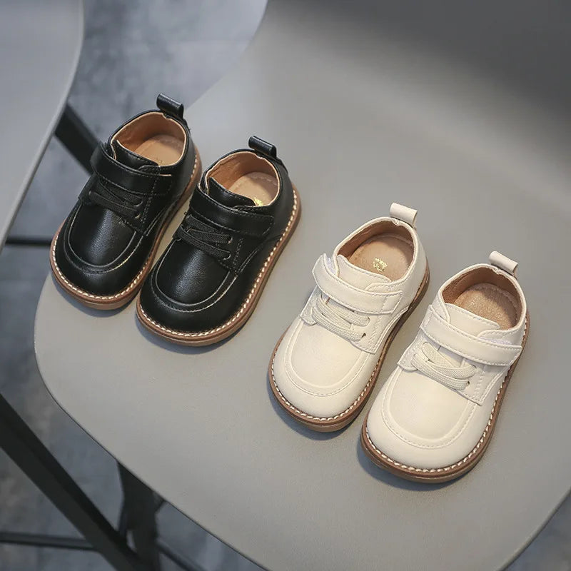 Baby Boys Leather Shoes Spring Autumn Kids Casual Shoes Comfortable British Style Children Birthday Party Shoes Size 15-30