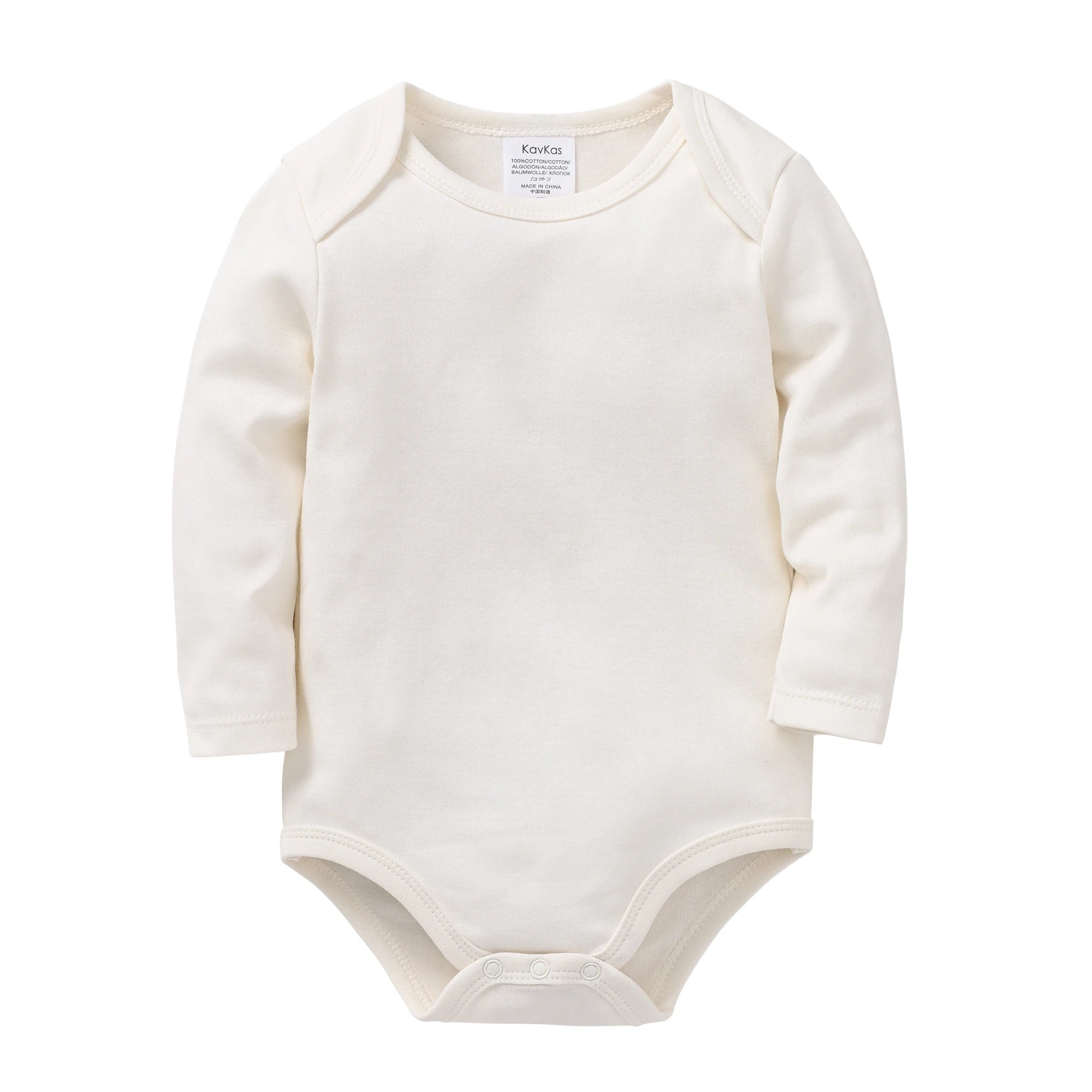 1/3/4/6 Pcs KAVKAS Baby Clothing Rompers Boys 100% Cotton Plain Bodysuit Girls Blank Muslin Jumpsuit 0-24 Months