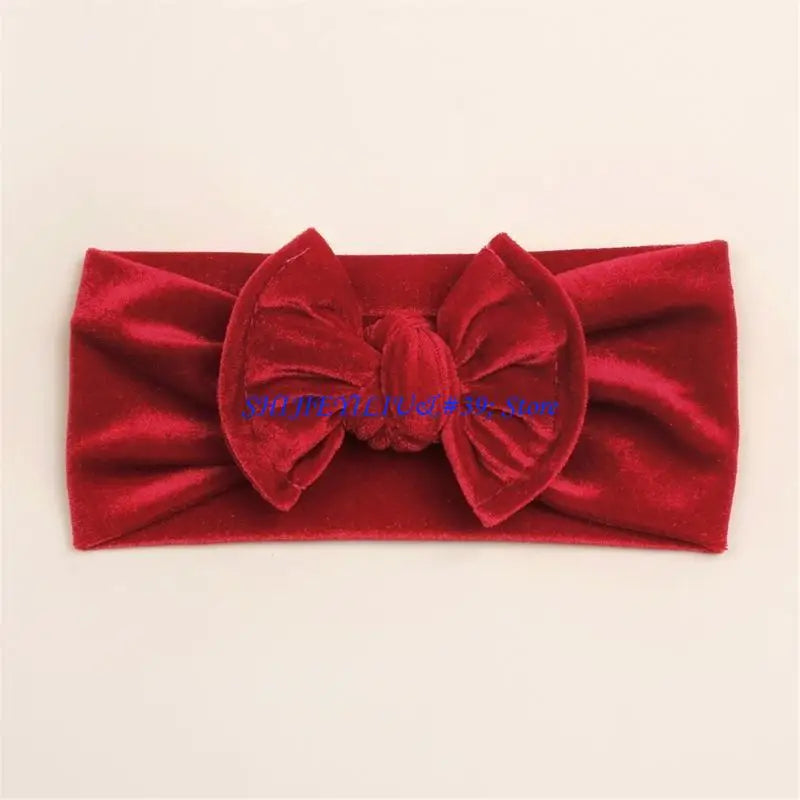 E21F Baby Headband Bows For Baby Girl Headbands Elastic Nylon Newborn Hair Turban