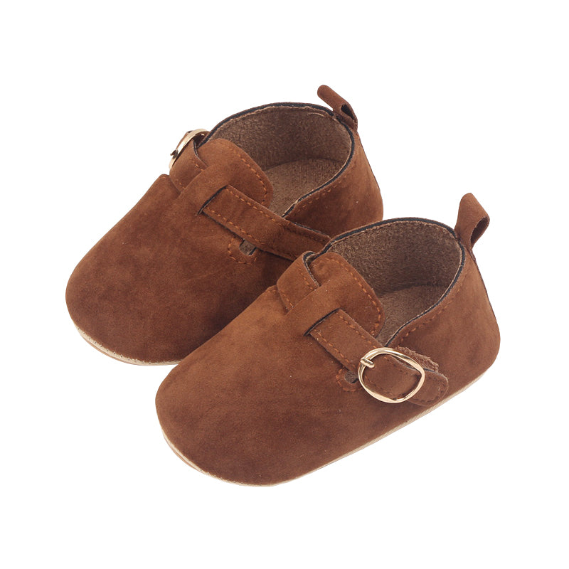 Zapatillas de bebé lindas y cómodas con suela flexible y antideslizante para primeros pasos de niñas y niños