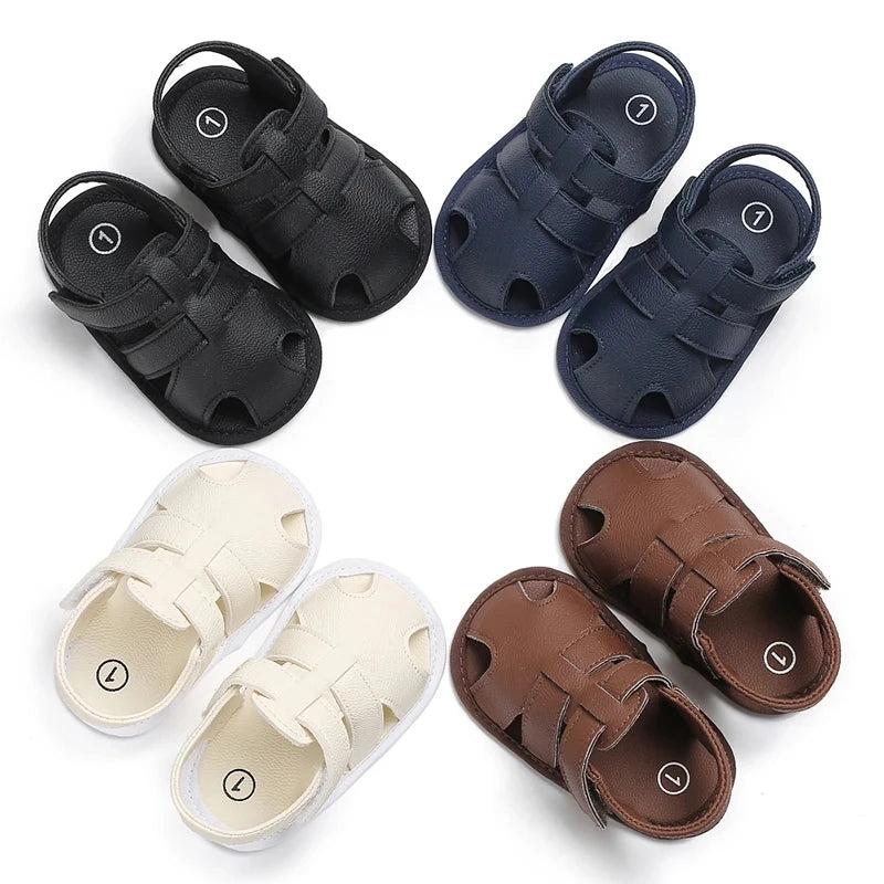 0-18M Summer Baby Sandals Breathable Soft Sole Baby Shoes Casual Infant Pre-Walker Shoes for Newborn Boys Girls