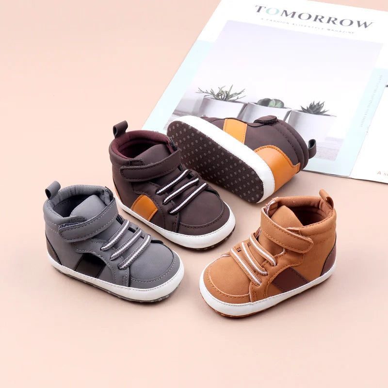 Zapatos de bebé de algodón suave de alta calidad, estilo primavera y otoño, para niños y niñas de 0 a 9 a 18 meses, nueva moda para bebés 2024 BHX3190