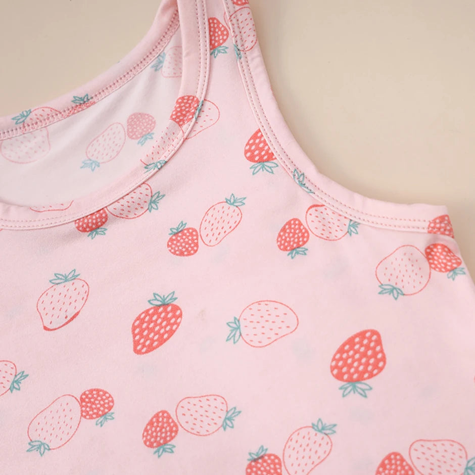 1/3/4 Piezas Chaleco Joker de Color Sólido Delgado para Niños Cuatro Estaciones Camisa de Fondo Suelta y Cómoda para Niño Camiseta Dulce y Encantadora para Niña