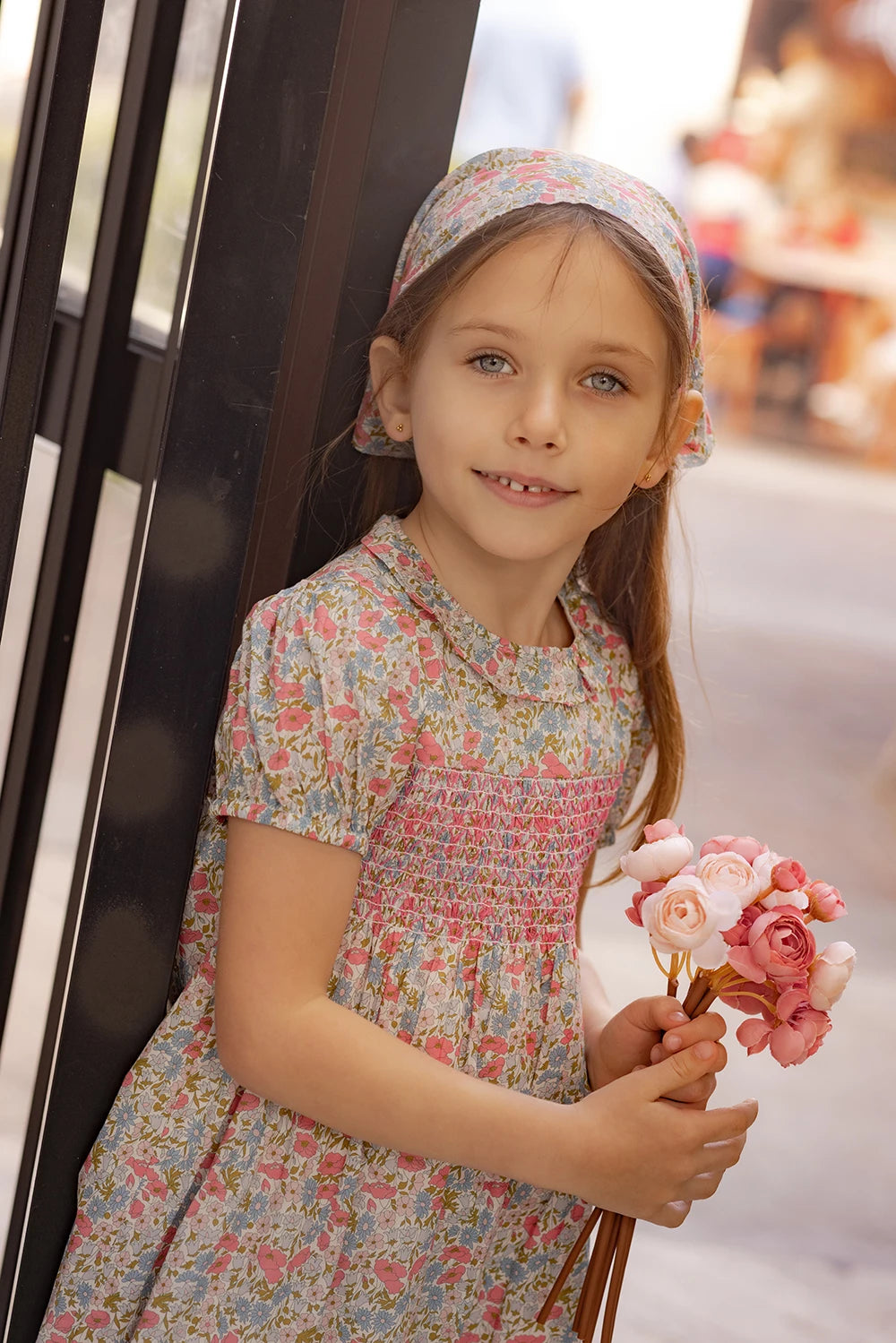 AP Chelsea Bloom Collection  SS26 Floral Smocking Dress Baby Girls Overalls Set Brothers Sisters Family Matching Embroidery Knit
