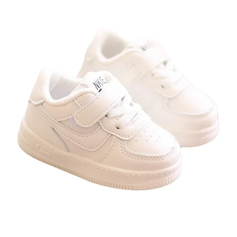Sneakers for Babies Boys and Girls White Shoes Low-top Sneakers Student Shoes Children's Running Shoes Casual Shoes