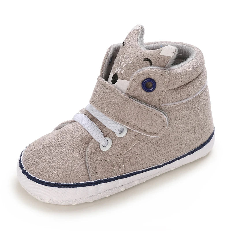 Cartoon Baby Sneakers Baby Boys Girls Canvas Shoes Non-slip Non-slip soft sole Comfortable Soft Unisex Baby Shoes 0-18M