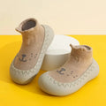 Zapatos de bebé, suela de goma suave, primeros caminantes, calcetines antideslizantes para niños, calcetines de piso, zapatos de calcetín para niños pequeños de 0 a 4 años, botines para niños y niñas