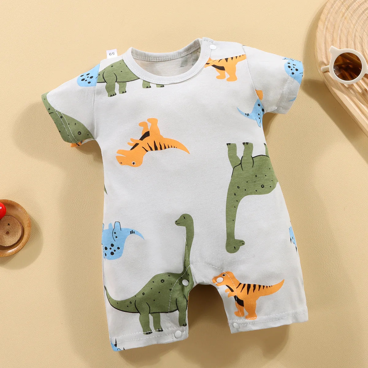 2025 Climbing Clothes Pure Cotton Summer New Version Of Male Baby Thin Female Short Sleeved Children Onesies Kids Clothes