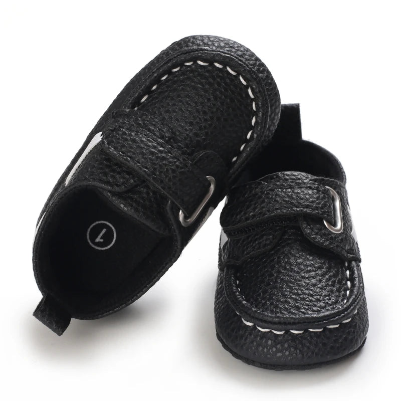 Spring and Autumn British Style Loafers For Babies Aged 0-12 Months Comfortable and Non Slip Walking Shoes