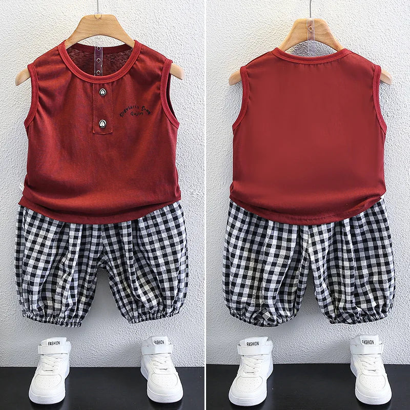 Baby Boys Clothing Sets Newborn Clothes Suit Stripe Cotton Short Sleeve T-shirt +Pants 2pcs Girls Summer Outfits