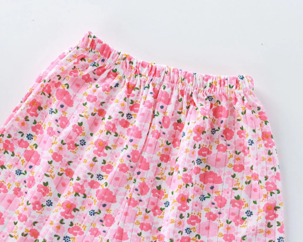 Summer baby girls' baby clothes outfits set thin cotton breathable cool camisole top+shorts suits for girls' baby clothing sets