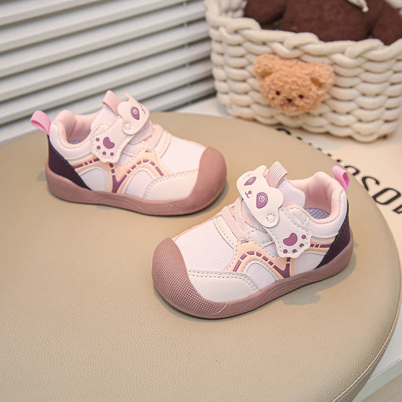 Baby Walking Shoes Autumn New Style Girls RetroStyle Soft Sole Non Slip Casual Shoes Boys BreathableVersatile Forrest Cute Shoes