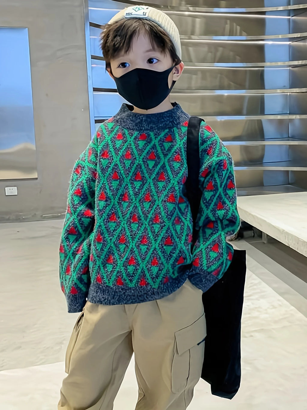 Children's Clothing, Boys' Winter Clothing, Street Sweaters, Autumn and Winter Styles, Medium and Large Kidsren's Velvet Bottoming Shirts for Boys