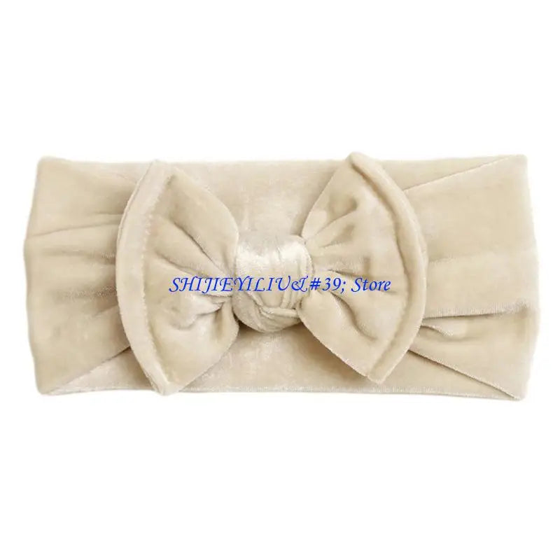 E21F Baby Headband Bows For Baby Girl Headbands Elastic Nylon Newborn Hair Turban
