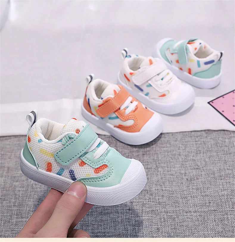 Baby Walking Shoes Spring Autumn Mesh Soft Soled Functional  Boys Girls 1-3 Year Sneakers For Kids Baby Girl