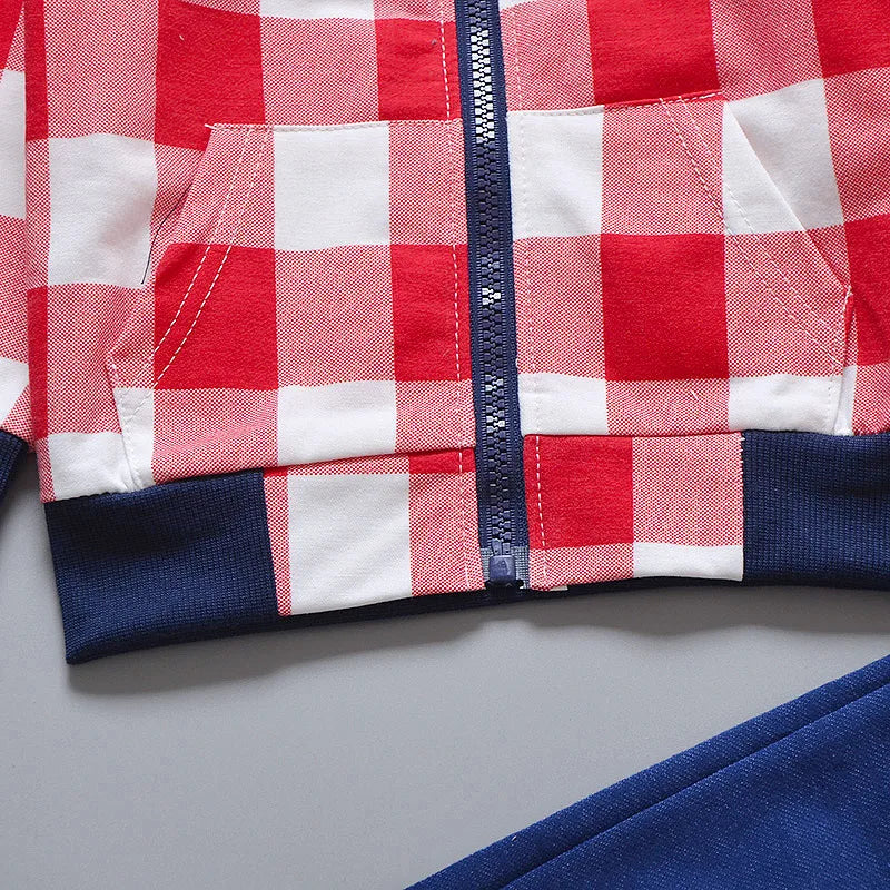 Conjunto de ropa para bebés y niñas pequeñas, primavera, otoño, pana, dibujos animados, conjuntos de ropa para niños, chaquetas con capucha y pantalones, traje para niños de 0 a 5 años