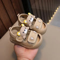 Toddler Sandals 2025 Summer Baby Beach Shoes Cute Cartoon Bear Infant Sandals Protect-toe Unisex Baby Boy Girl Sandals