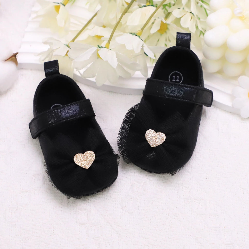 Baby Steps Schuhe Babys erste Lauflernschuhe Babyschuhe Atmungsaktiv Rutschfest Mädchen Modeschuhe Prinzessinnen Spitzenstil
