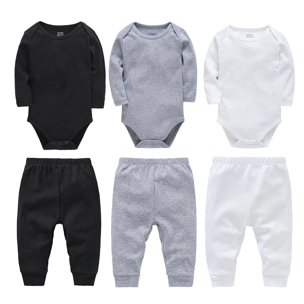 1/3/4/6 Pcs KAVKAS Baby Clothing Rompers Boys 100% Cotton Plain Bodysuit Girls Blank Muslin Jumpsuit 0-24 Months