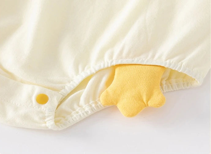 Somenie Unisex Baby Summer Short-Sleeve Onesie Clothing Boys Girls Cute Cartoon Duck Romper Infants Outerwear Trend 3-6-9-12M