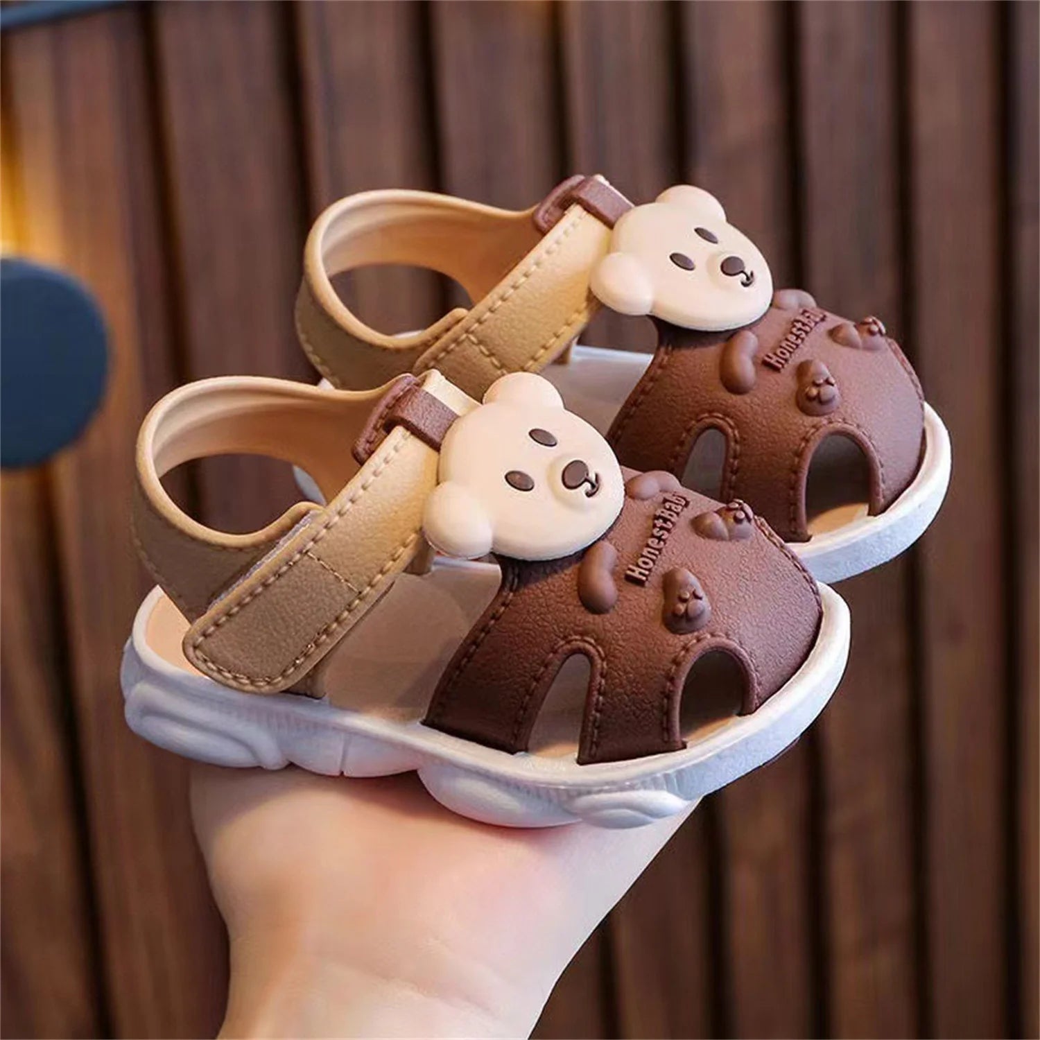 2025 Baby Sandals Summer Headed Vulnerable Shoes Breathable Sandals Baby 0-1-2-3 Years Old Non slip Soft Sole Walking Shoes