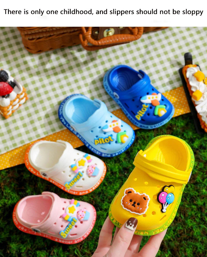 Summer Baby Shoes Sandals Cartoon Design Mules for Girls And Boys Infant Garden Shoes New Products for Children