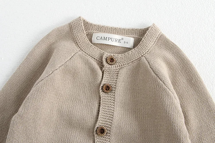 Baby Girl Clothing Cotton Knit Mushroom Embroidered Onesie Bodysuit and Beanie 0-3Y Baby Boy Clothes Cardigan Casual Outfit