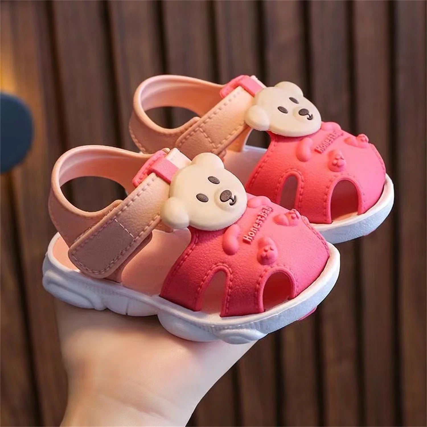 2025 Baby Sandals Summer Headed Vulnerable Shoes Breathable Sandals Baby 0-1-2-3 Years Old Non slip Soft Sole Walking Shoes