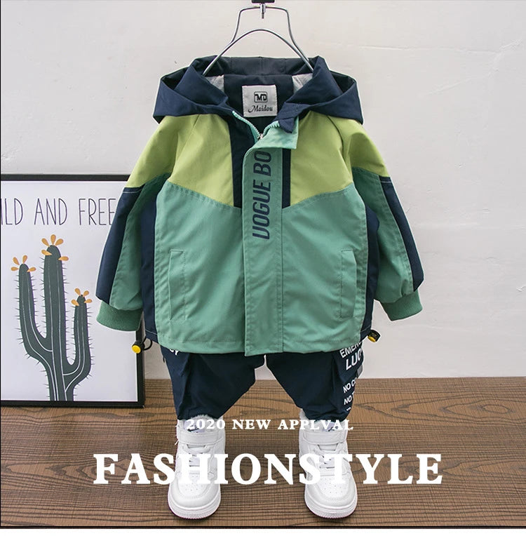 Ropa de invierno para niños, conjunto de ropa de bebé estilo coreano, abrigo para bebé, conjuntos de ropa para niños de 2 a 7 años