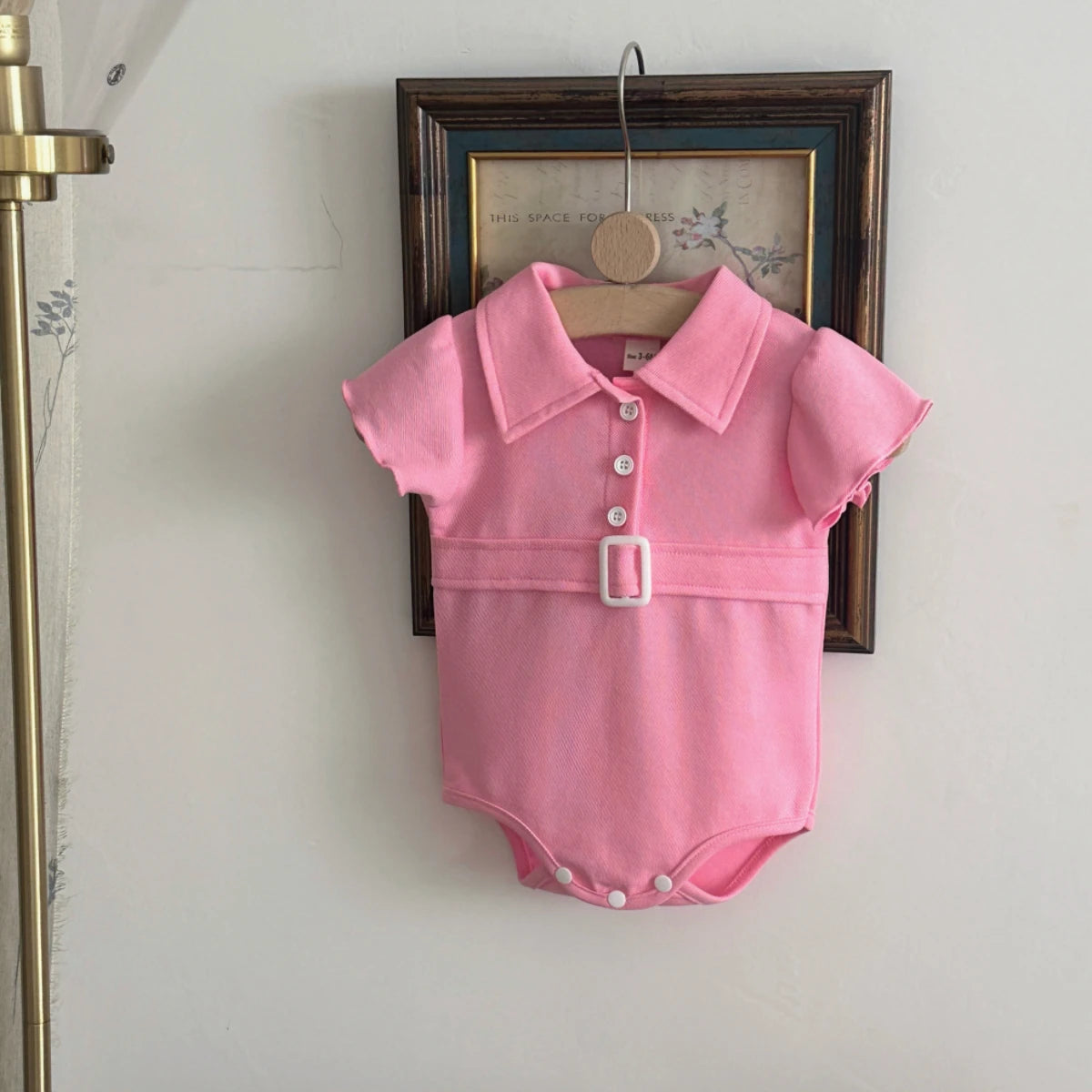 Babykleidung Baby Mädchen Body Sommer Kleidung Einfarbiger Strampler Weicher Freizeit-Overall für Neugeborene Kleidung