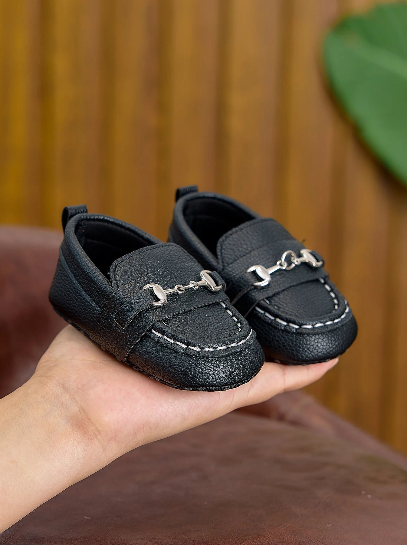 Baby British-Style Loafers, Soft-Soled Pre-Walker Shoes for 0-1 Year Old Babies