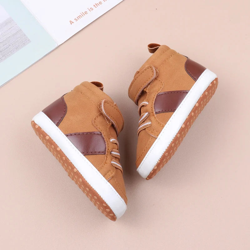 Zapatos de bebé de algodón suave de alta calidad, estilo primavera y otoño, para niños y niñas de 0 a 9 a 18 meses, nueva moda para bebés 2024 BHX3190