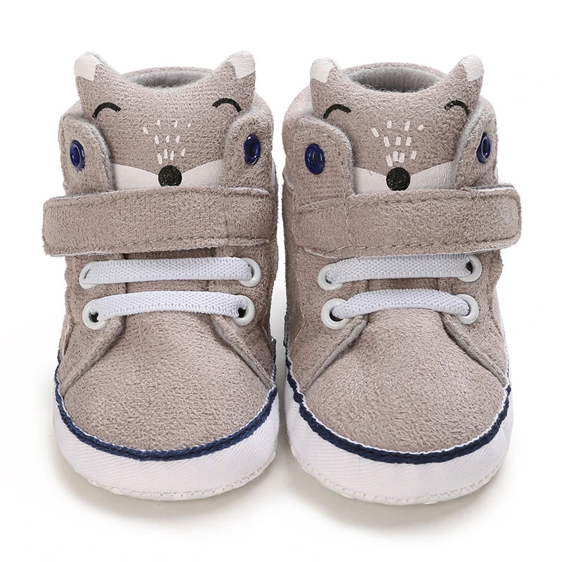 Cartoon Baby Sneakers Baby Boys Girls Canvas Shoes Non-slip Non-slip soft sole Comfortable Soft Unisex Baby Shoes 0-18M