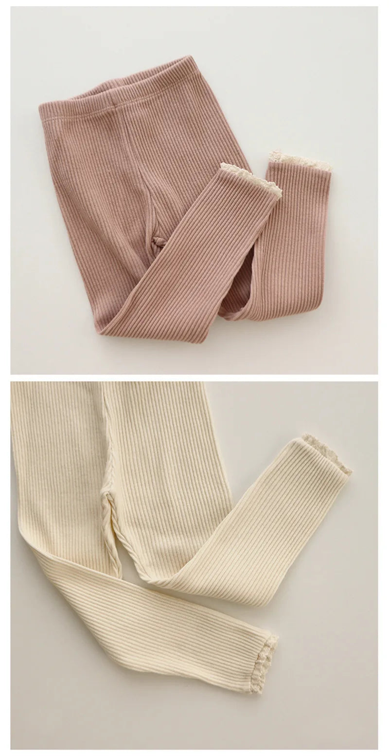 New Infant Patchwork Leggings Cotton Baby Long Pants Toddler Girl Leggings Baby Clothing Autumn Kids Trousers