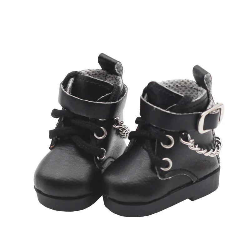 For Labubu Little Leather Shoes Suitable For Cotton Dolls Chain Shoes Dolls Accessories DIY Doll Toys